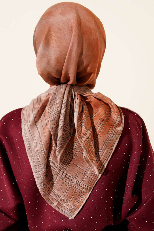 Batikpatroon Demore Sjaal Latte