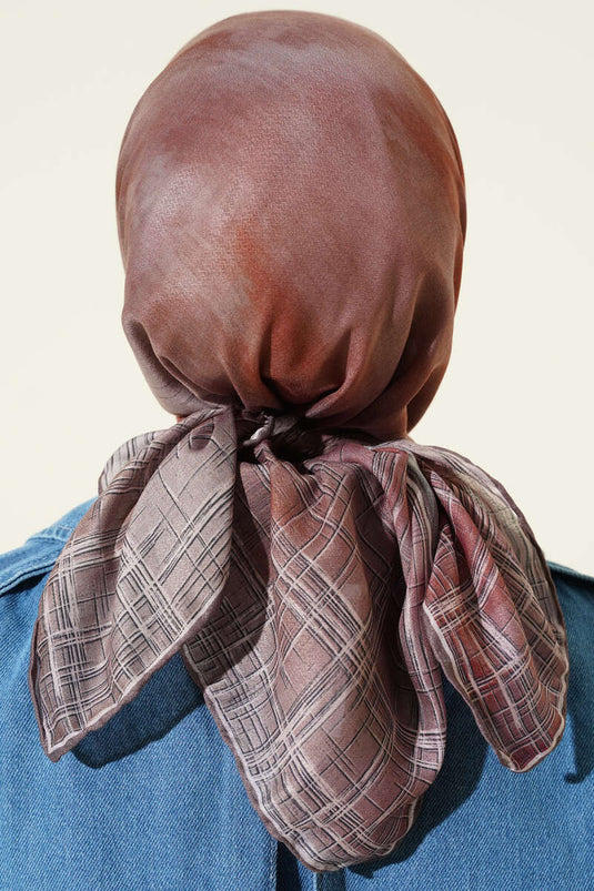 Batikpatroon Demore sjaal, nerts