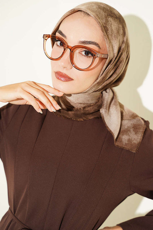 Batik Pattern Soft Kraş Series Scarf In Creamy Beige