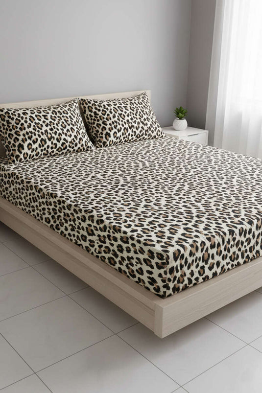 Ensemble de drap-housse et taie d'oreiller extensible Battal assorti 2