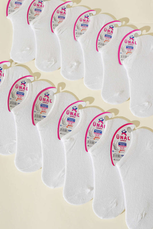 Women's 12-Pack Sneaker Socks White