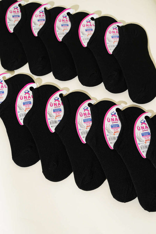 Women's 12-Pack Sneaker Socks, Black