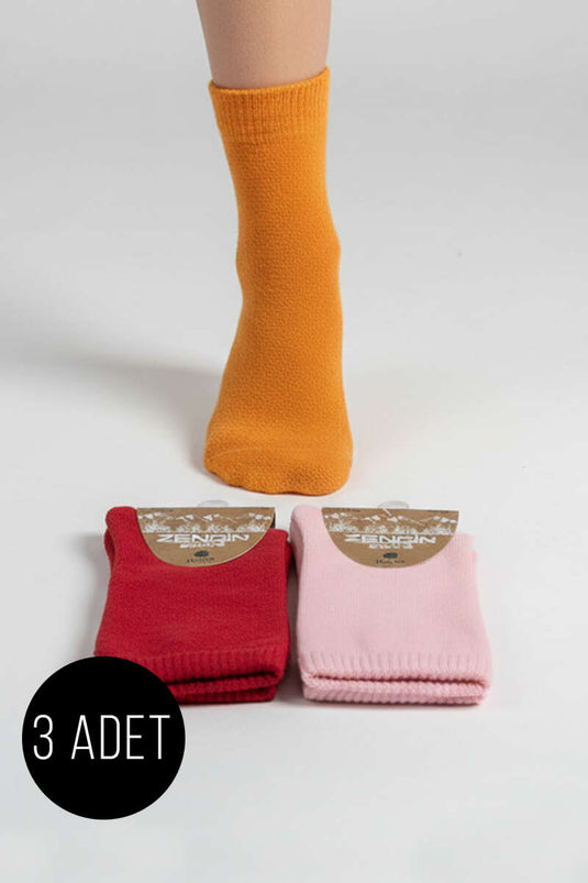 Women's 3-Pack Terry Cloth Socks Assortment 2
