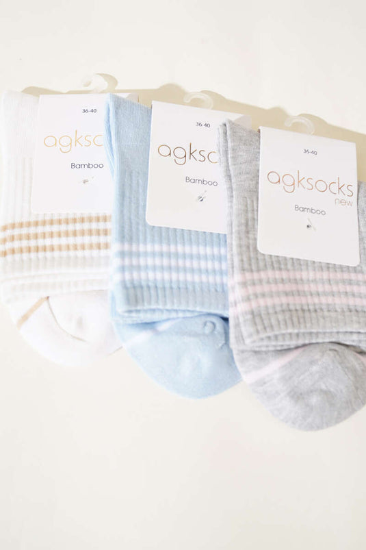 Women's 4-Pack Circle Socks Assortment 1