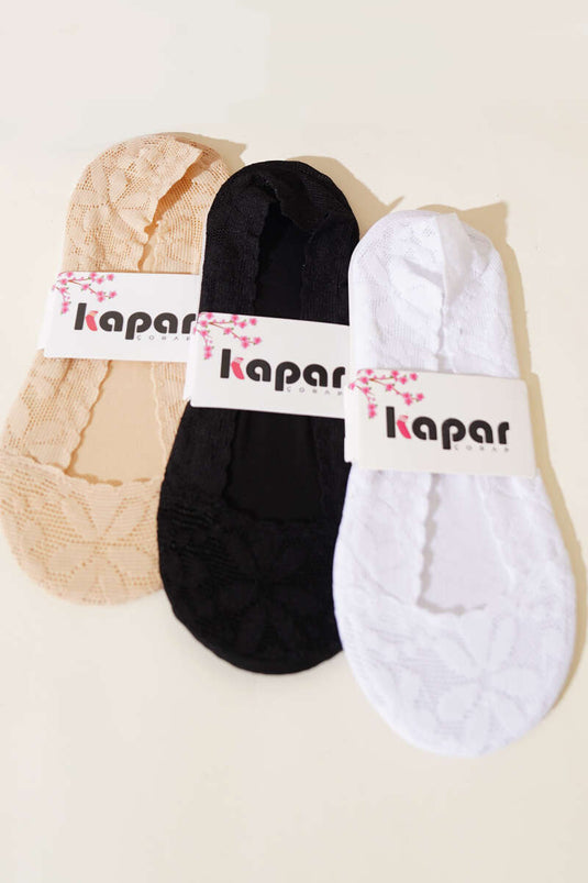 Women's 4-Pack Lace Ballet Socks Assortment 1