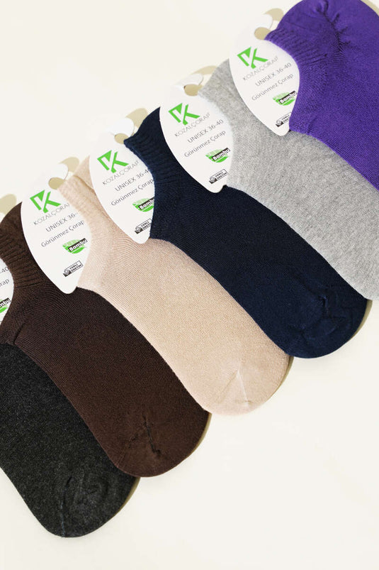 مجموعة جوارب رياضية نسائية من الخيزران (عبوة من 6 قطع)