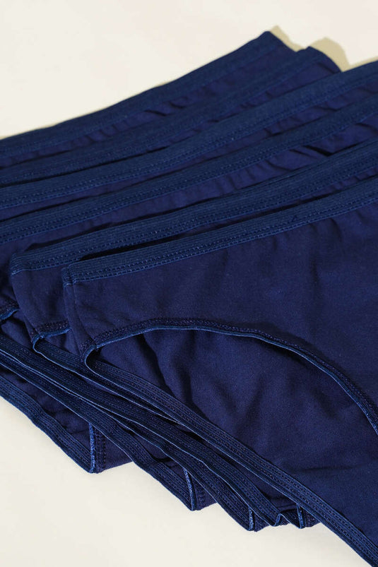Women's 6-Pack Basic Panties Navy Blue