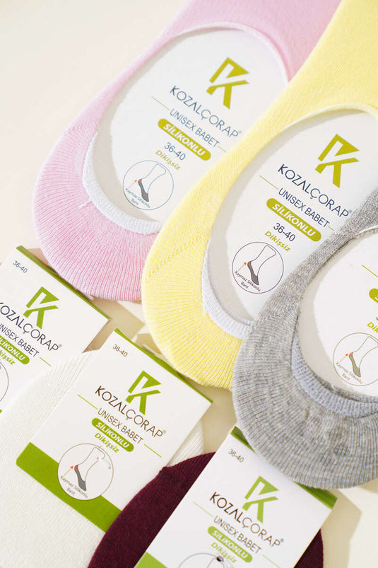 جوارب باليرينا نسائية من القطن الممشط والسيليكون، مجموعة من 6 قطع 1