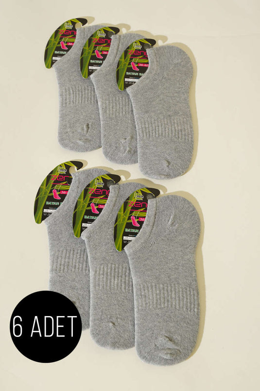 Chaussettes de sport pour femmes (lot de 6) grises