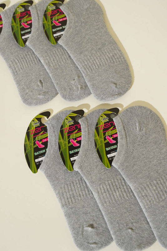 Chaussettes de sport pour femmes (lot de 6) grises