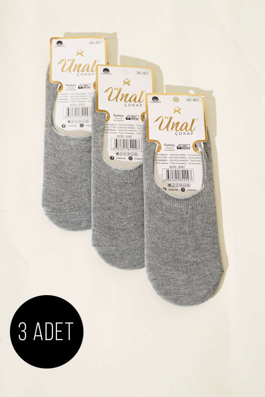 Graue Ballettsocken für Damen