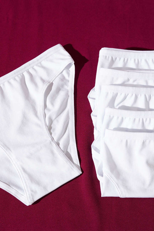 Bayan Basic 6'lı Külot Beyaz