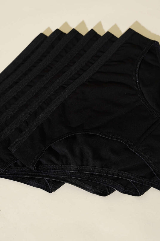 Bayan Basic 6'lı Külot Siyah