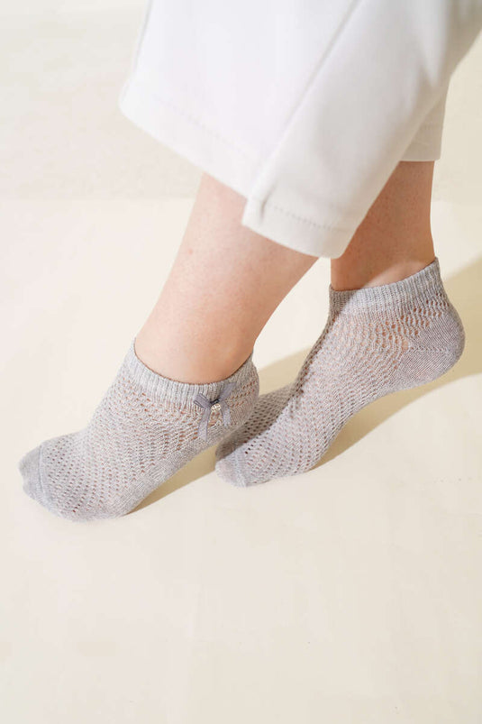 Women's Fishnet Stockings Grey