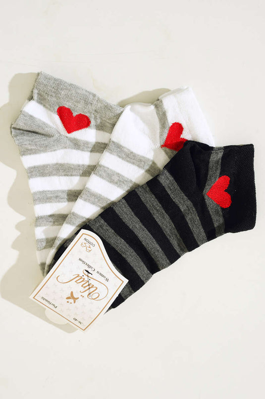 Women's Booties Triple Socks Series Assortment 10