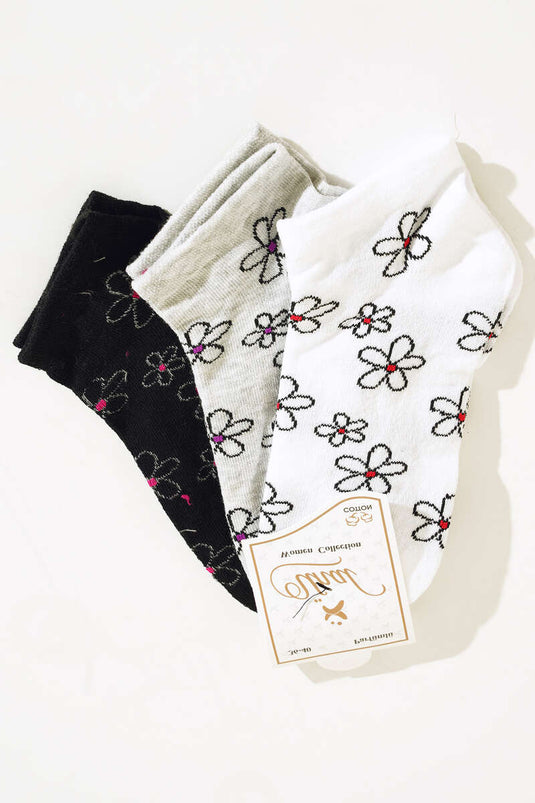 Women's Booties Triple Socks Series Assortment 7