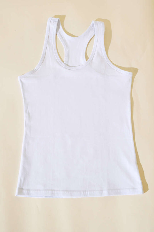 Débardeur de sport blanc pour femme