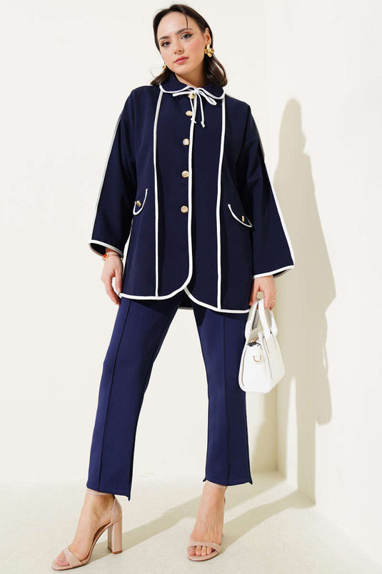 Bebe Yaka Ceket Lacivert