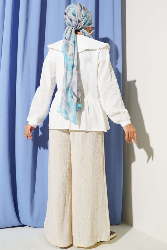 كيمونو برباط حول الرقبة للأطفال، لون بيج فاتح