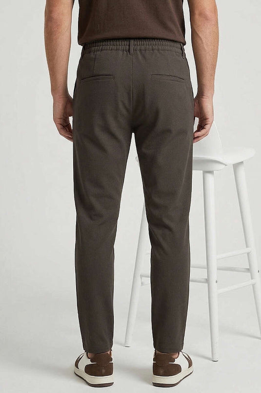 Bel Drawstring Detail Jogger Men's Pants Mink