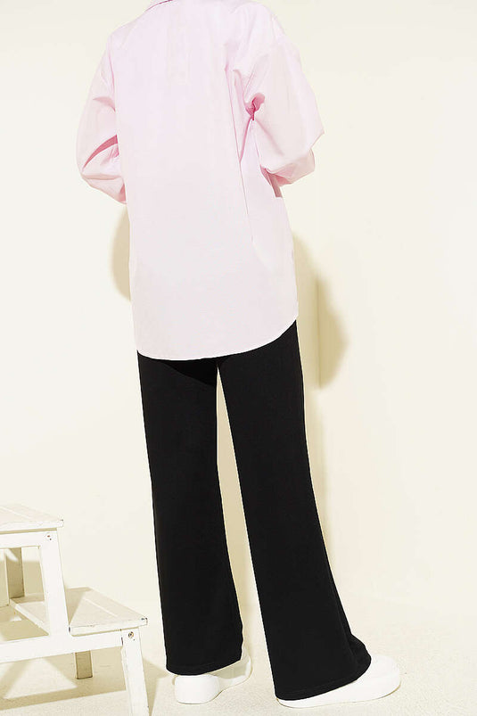 Pantalon à cordon coulissant Bel noir