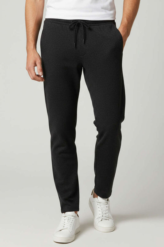Pantalon ample pour homme à cordon Bel gris anthracite
