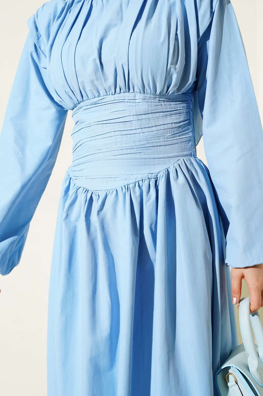 Waist-Gipeli Flared Dress Blue