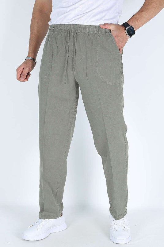 Bel İpli Erkek Jogger Pantolon Kül