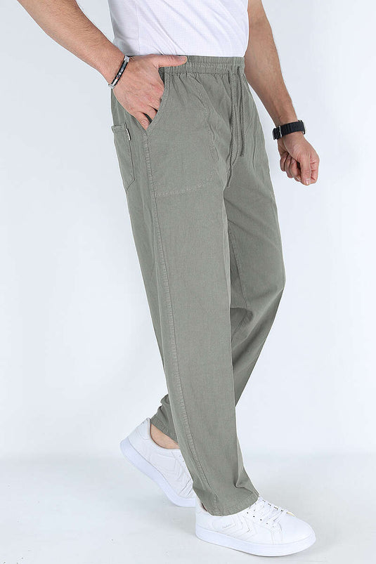 Bel İpli Erkek Jogger Pantolon Kül