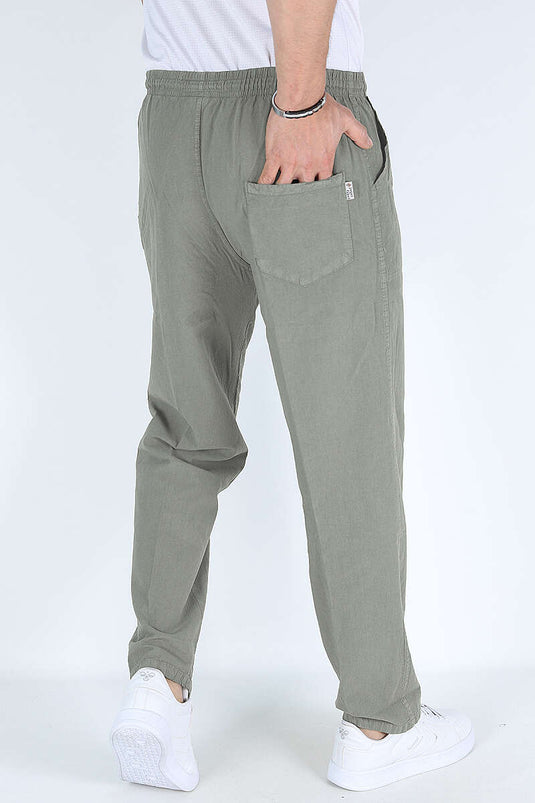 Bel İpli Erkek Jogger Pantolon Kül