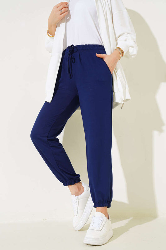 Pantaloni jogger con coulisse in vita Blu navy