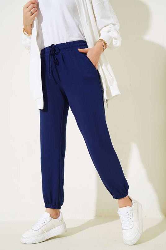 Pantaloni jogger con coulisse in vita Blu navy