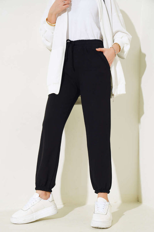 Pantaloni jogger con coulisse in vita Neri