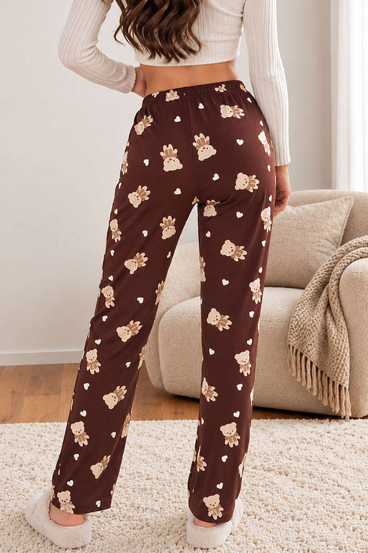 Gemusterte, Elastische Pyjamahose In Verschiedenen Farben