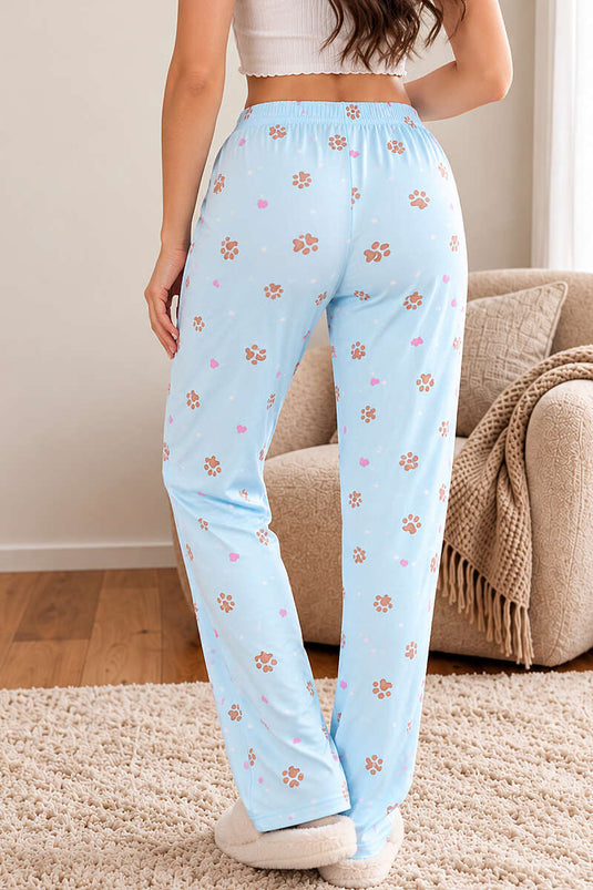 Pantalon De Pyjama À Motif Et Élastiqué En Assortiment De Couleurs