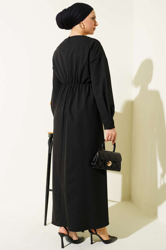Robe double ceinturée Bel Pensli noire