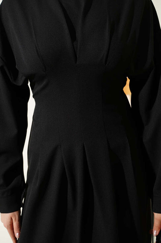 Robe double ceinturée Bel Pensli noire