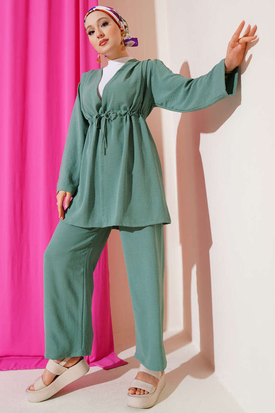 Waist Tunnel Ayrobin Two-Piece Set, Light Green