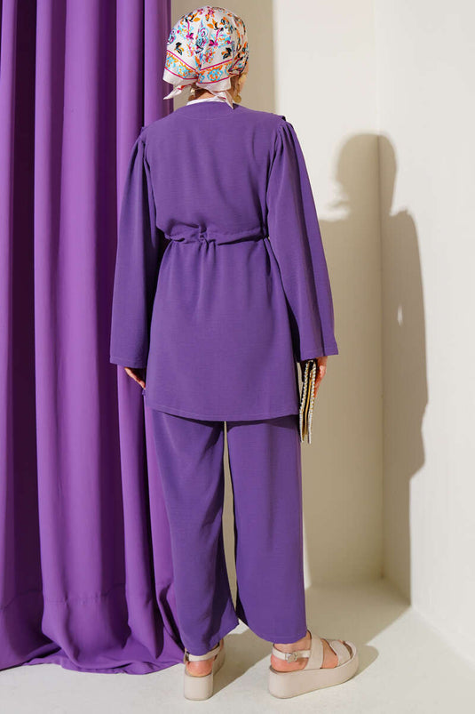 Ensemble deux pièces Ayrobin avec tunnel de taille lilas