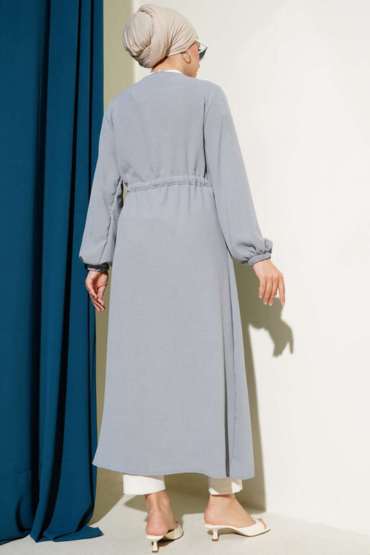 Bel Tünelli Bağlamalı Kap Gri