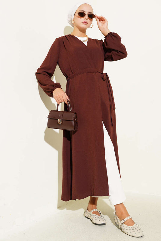 Bel Tünelli Bağlamalı Kap Kahve