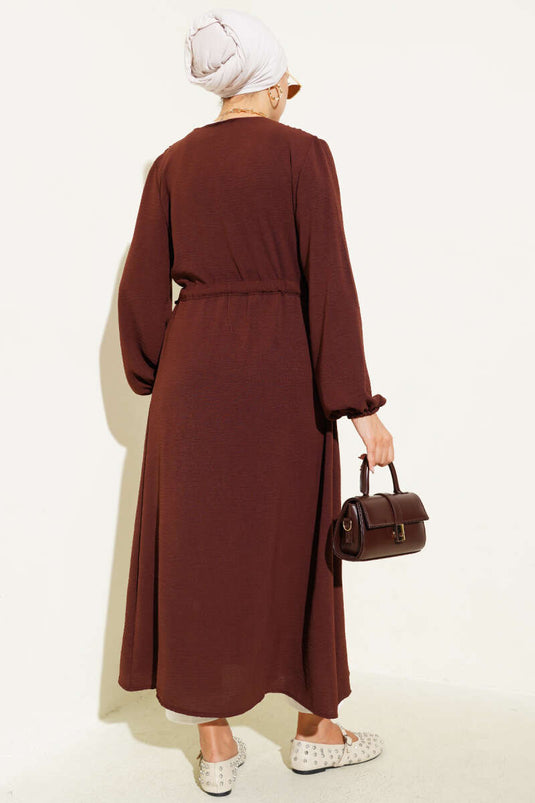 Bel Tünelli Bağlamalı Kap Kahve