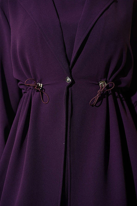 Lila Tüllgürtel Kleid Mit Jile