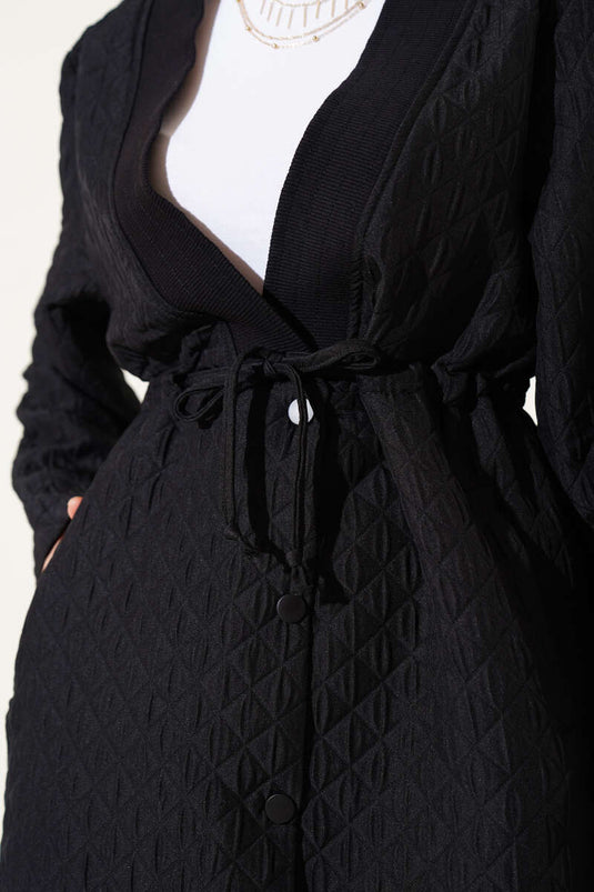Beautiful Quilted Jacket Black