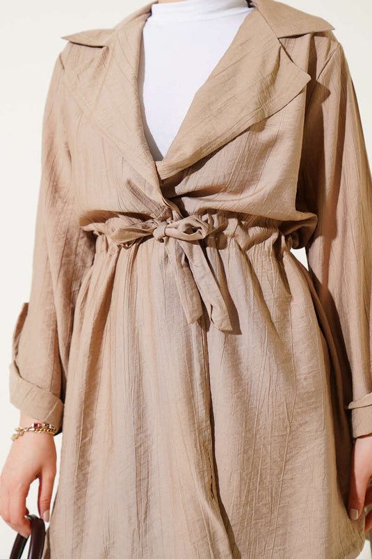 بدلة لاتيه مزدوجة الصدر من قطعتين مع نفق خصر