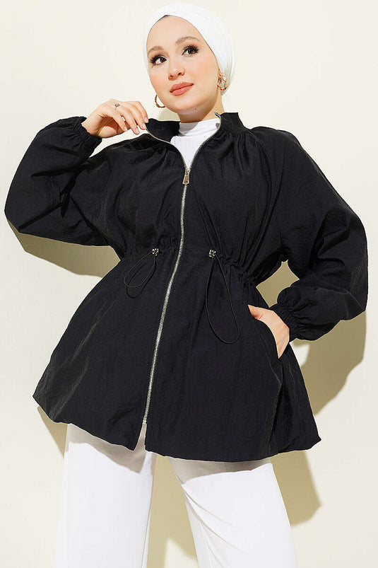 Veste Puffer En Tulle Noire