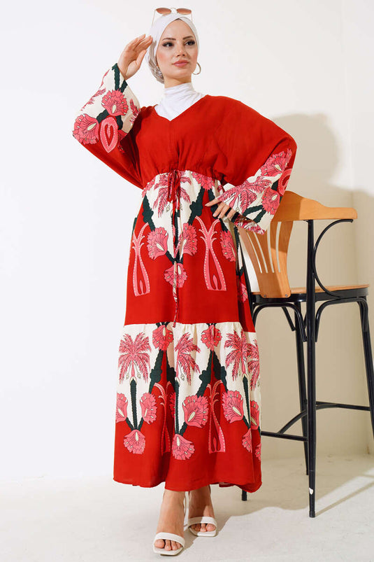 Beautiful Tunic Loose Dress Brick Pink