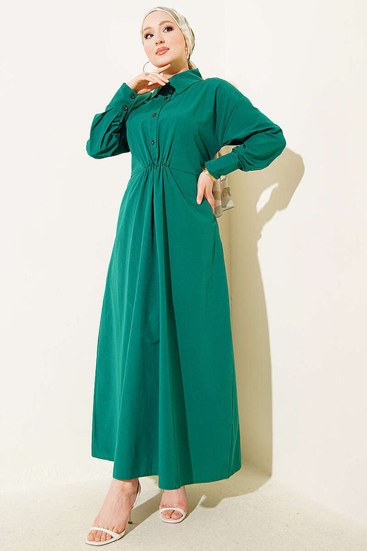 Robe Tericoton à nouer Émeraude