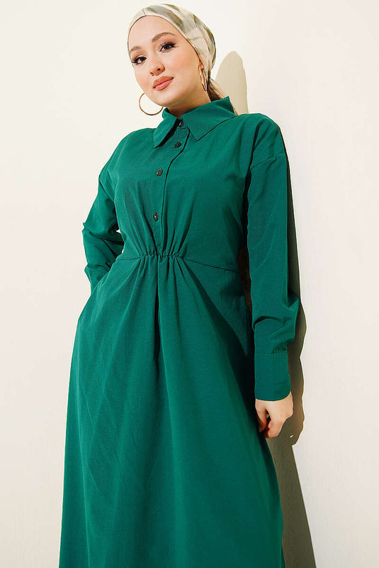 Robe Tericoton à nouer Émeraude