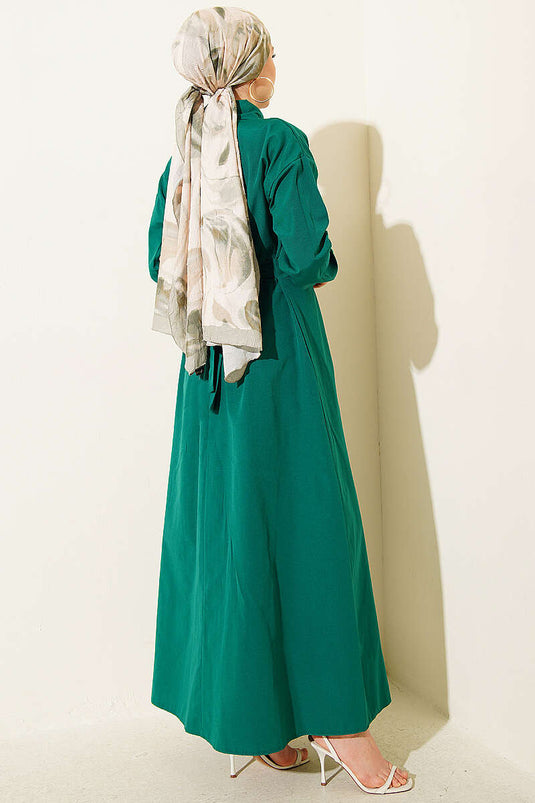 Robe Tericoton à nouer Émeraude
